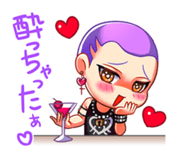 Yui-Yui & the Gang Road: Joker Gals sticker #7321154