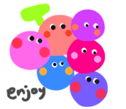 Fresh food ... pleasant friends ... sticker #7321355