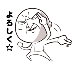 Scary face grand-pa sticker #7321625