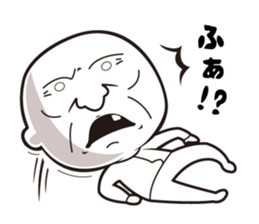 Scary face grand-pa sticker #7321633