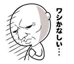 Scary face grand-pa sticker #7321637