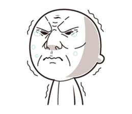 Scary face grand-pa sticker #7321638