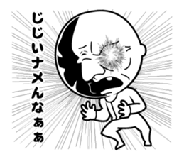 Scary face grand-pa sticker #7321640