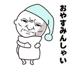 Scary face grand-pa sticker #7321649