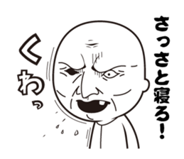 Scary face grand-pa sticker #7321650