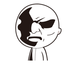 Scary face grand-pa sticker #7321654