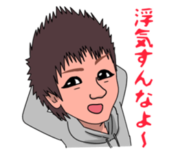 kansai person talkative in a half sticker #7322665