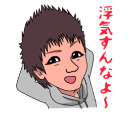 kansai person talkative in a half sticker #7322665