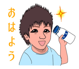 kansai person talkative in a half sticker #7322672