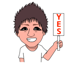 kansai person talkative in a half sticker #7322683