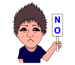 kansai person talkative in a half sticker #7322684