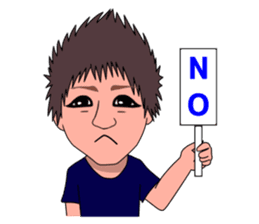 kansai person talkative in a half sticker #7322684