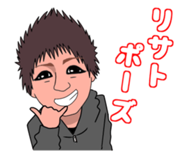 kansai person talkative in a half sticker #7322698