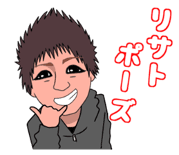 kansai person talkative in a half sticker #7322698