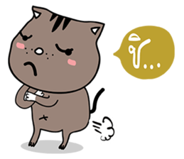 Grey-Ray the cat sticker #7323810