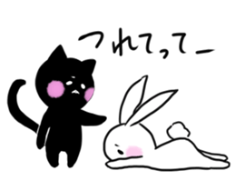 Bunny and sometimes Neko-kun sticker #7324540