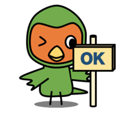 Pacific Parrotlet & Rosy-faced lovebird sticker #7324835