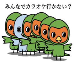 Pacific Parrotlet & Rosy-faced lovebird sticker #7324861