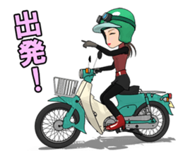 Super Girl riderr! sticker #7325029