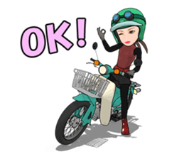 Super Girl riderr! sticker #7325034