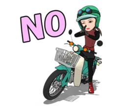 Super Girl riderr! sticker #7325035