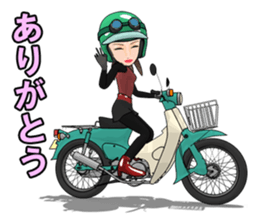 Super Girl riderr! sticker #7325063