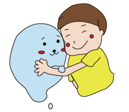 water drop baby sticker #7325995