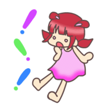 Kawaii Rabiko simple word vor.1 sticker #7326393