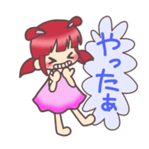 Kawaii Rabiko simple word vor.1 sticker #7326395