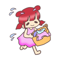 Kawaii Rabiko simple word vor.1 sticker #7326402