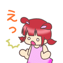 Kawaii Rabiko simple word vor.1 sticker #7326406