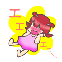 Kawaii Rabiko simple word vor.1 sticker #7326407