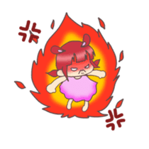 Kawaii Rabiko simple word vor.1 sticker #7326413