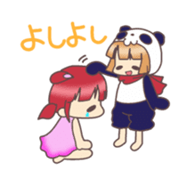 Kawaii Rabiko simple word vor.1 sticker #7326414