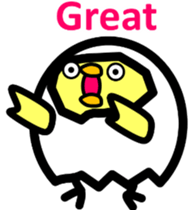 Withdrawal chick Tamakomori[English] sticker #7326789