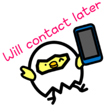 Withdrawal chick Tamakomori[English] sticker #7326794
