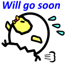 Withdrawal chick Tamakomori[English] sticker #7326801