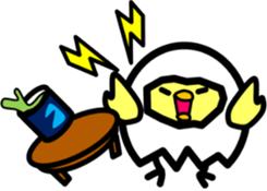 Withdrawal chick Tamakomori[English] sticker #7326804