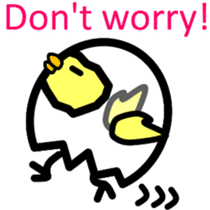 Withdrawal chick Tamakomori[English] sticker #7326816