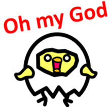 Withdrawal chick Tamakomori[English] sticker #7326819