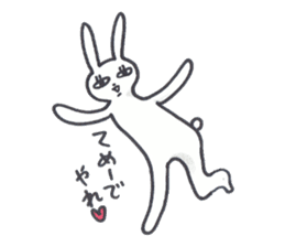 pet peeve rabbit 3 sticker #7326925