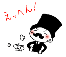 Stylish gentleman sticker #7327108