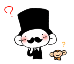 Stylish gentleman sticker #7327119