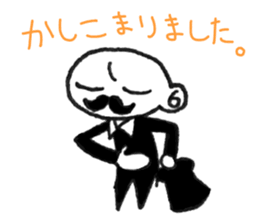 Stylish gentleman sticker #7327120