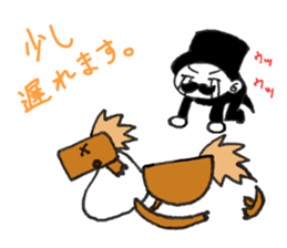 Stylish gentleman sticker #7327126