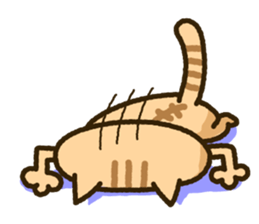 Emu is brown cat sticker #7328327