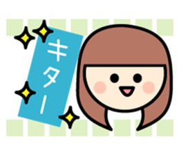 Colorful women of someone's fan sticker #7328708