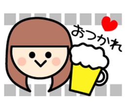 Colorful women of someone's fan sticker #7328709