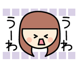 Colorful women of someone's fan sticker #7328710