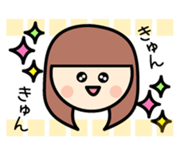 Colorful women of someone's fan sticker #7328711